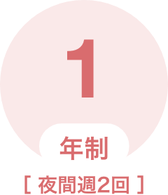 1年制(夜間週2回)
