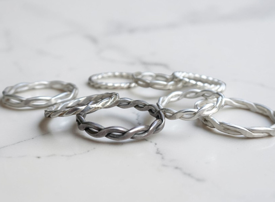 ねじねじシルバーリング制作